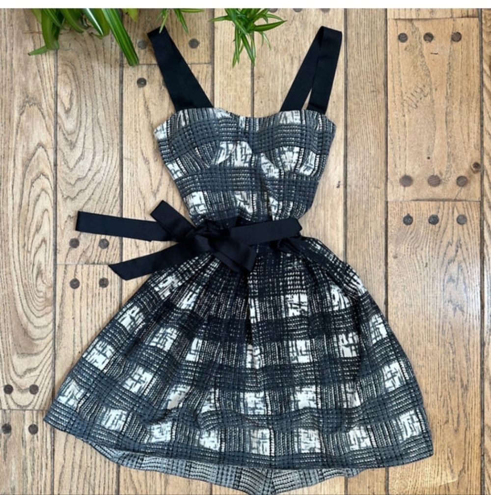 Guess Los Angeles Bustier Plaid dress size 1